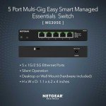 NETGEAR 5-Port Multi-Gigabit Ethernet Switch MS305E