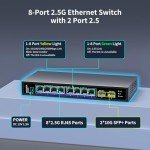 10-Port 2.5Gb Ethernet Switch with 10G SFP+ Ports