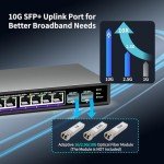 10-Port 2.5Gb Ethernet Switch with 10G SFP+ Ports