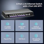 10-Port 2.5Gb Ethernet Switch with 10G SFP+ Ports