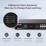 16-Port Gigabit PoE Switch with Rack Mount