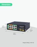 LINOVISION 8-Port Gigabit Unmanaged POE Switch