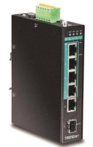 TRENDnet 5-Port Rugged DIN-Rail Gigabit Switch