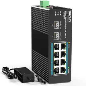 YuanLey 10-Port Unmanaged PoE Gigabit Switch