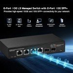 Binardat 6-Port 10G Managed Network Switch
