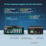 YuanLey 10-Port Unmanaged PoE Gigabit Switch