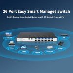 26-Port Gigabit Ethernet Switch - Smart Managed Hub
