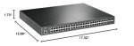TONOMO 48-Port Gigabit PoE Managed Switch