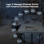 Binardat 6-Port 10G Managed Network Switch