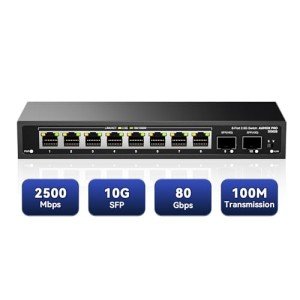 10-Port 2.5Gb Ethernet Switch with 10G SFP Ports