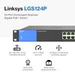 Linksys 24-Port Gigabit PoE Switch for Offices