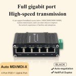 Xoxnikior 5-Port Gigabit POE Ethernet Switch