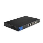 24-Port Managed Gigabit PoE+ Switch with 10G Uplinks