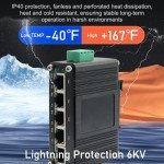 Xoxnikior 5-Port Gigabit POE Ethernet Switch