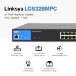 24-Port Managed Gigabit PoE+ Switch with 10G Uplinks