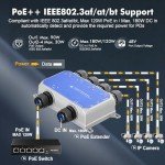 Waterproof Outdoor Gigabit PoE Passthrough Switch