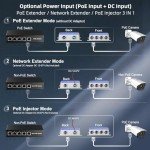 Waterproof Outdoor Gigabit PoE Passthrough Switch