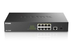 D-Link 10-Port Gigabit POE Switch, Fanless