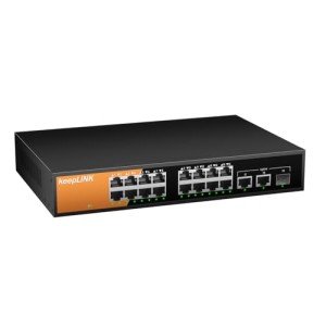 16-Port Gigabit PoE Switch with 240W Power