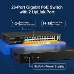 VIMIN 24-Port Gigabit PoE Ethernet Switch