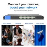 Linksys 24-Port Gigabit PoE Switch for Offices