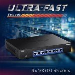 TRENDnet 8-Port 10G Switch with Rackmount