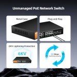 keepLiNK 16-Port Gigabit PoE Switch, 240W