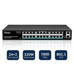 VIMIN 24-Port Gigabit PoE Ethernet Switch