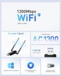 Wireless USB WiFi Adapter - 1200Mbps Dual Antennas
