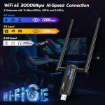 EDUP WiFi 6E Adapter AX3000M for PC
