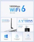 WiFi 6 USB Adapter for Desktop and Laptop