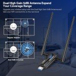 EDUP WiFi 6E Adapter AX3000M for PC