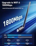 WiFi 6 USB Adapter for Desktop and Laptop