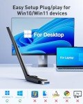 WiFi 6 USB Adapter for Desktop and Laptop