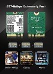 Intel AX210 WiFi 6E Tri-Band Network Card