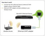 IOGEAR Ethernet to Wi-Fi N Adapter 300Mbps
