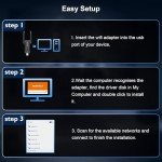AXE5400 Tri-Band USB WiFi 6 Adapter for PC