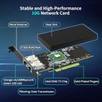 10Gb Dual LAN PCIe Network Card, Intel X540