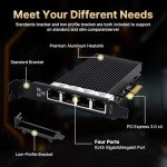 2.5G Quad RJ45 PCI-E Network Adapter
