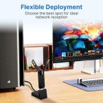 WiFi 7 USB Network Adapter for Gaming 6500Mbps