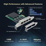 Binardat 4-Port 2.5G PCIe Network Adapter