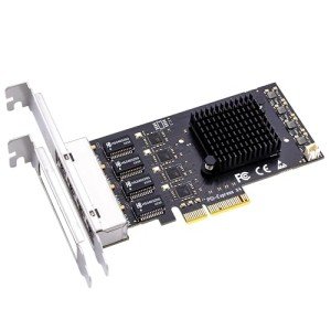 GLOTRENDS 4-Port 2.5Gbps PCIe Ethernet Card