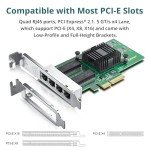 Intel 82580 1GbE Quad RJ45 Network Adapter