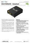 Enttec DIN Ethergate Ethernet to DMX Converter