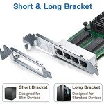 Intel I350-AM4 1GbE Network Adapter with 4 RJ45