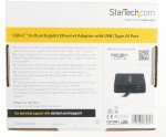 StarTech USB-C Dual Gigabit Ethernet Adapter