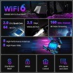 Reyee AX6000 WiFi 6 Gaming Router with Quad-Core CPU