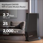 NETGEAR Nighthawk AX2700 WiFi 6 Modem Router