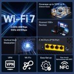 Tenda BE5100 Wi-Fi 7 Dual Band Router