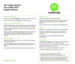 Motorola MG7315 Modem Router Combo - Gigabit Speed